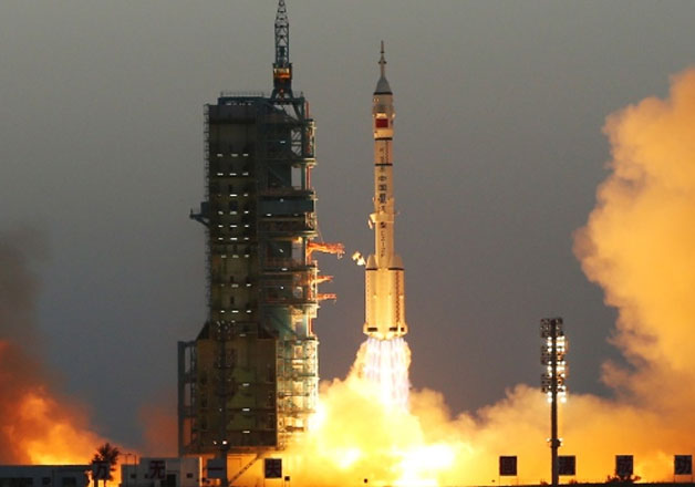 File pic - China put a pair of astronauts in space in