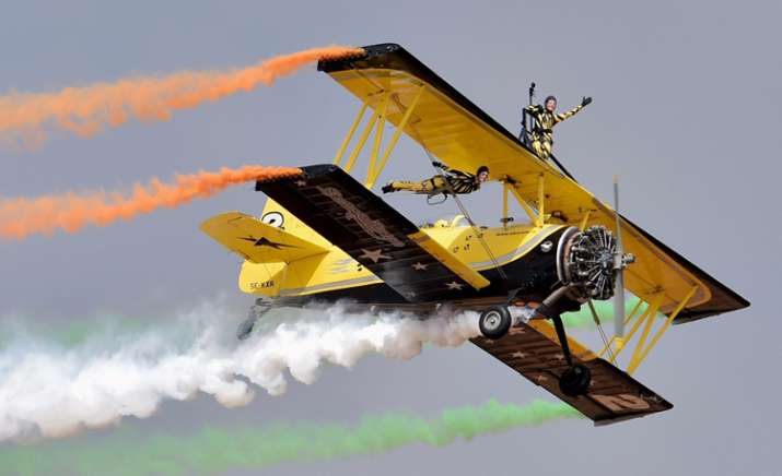 Aero India 2017: Air show begins with dazzling displays by aerobatic ...