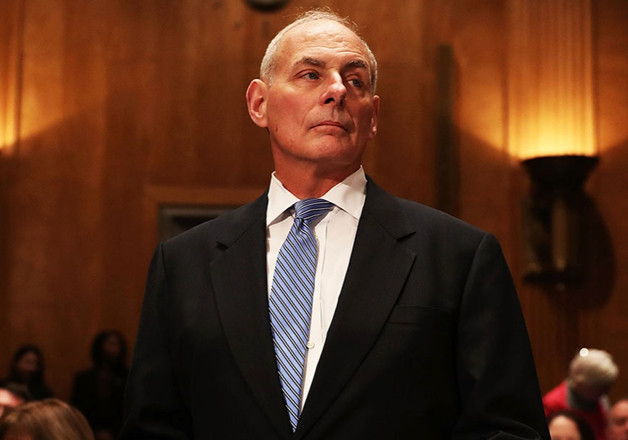 File pic of US Homeland Security Secretary John Kelly