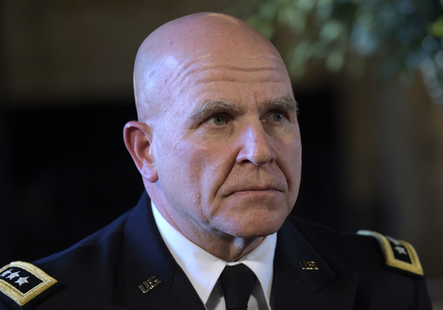 Army Lt. Gen. H.R. McMaster meets Donald Trump