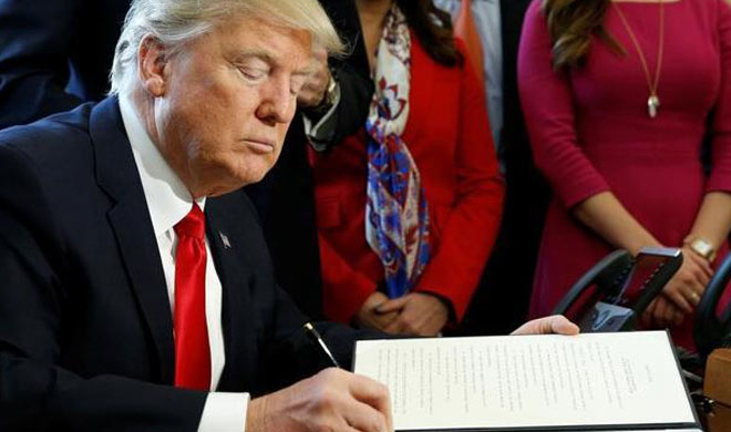 White House has said the document is only a draft and may