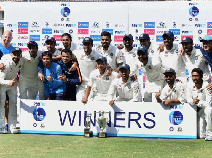 India defeated Bangladesh by 208 runs in the one-off Test