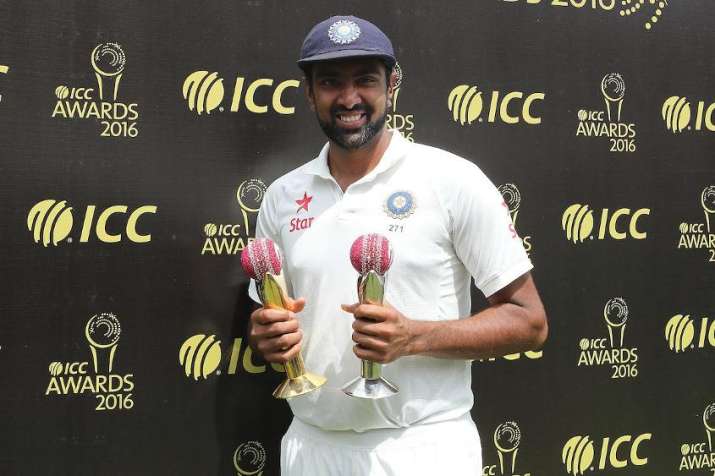 Ashwin receives Garfield Sobers Trophy for bagging ICC