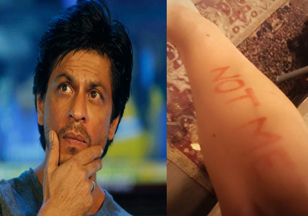 Know Why Is Srk Flaunting ‘not Me Message On His Hand Bollywood News