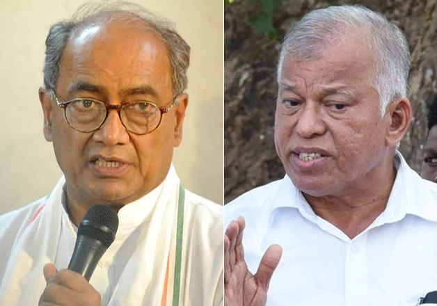 Digvijaya Singh and Goa Cong chief Luizinho Faleiro