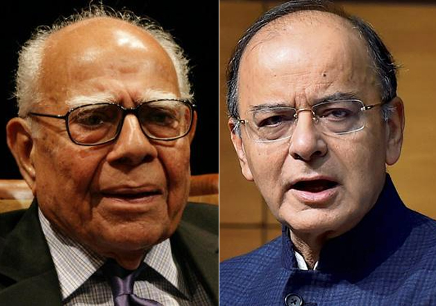 Ram Jethmalani grills Arun Jaitley for the second day