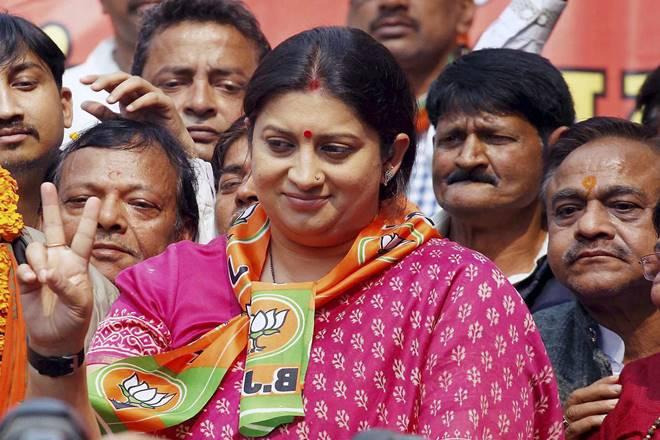 Smriti Irani says Priyanka equally responsible for Cong’s