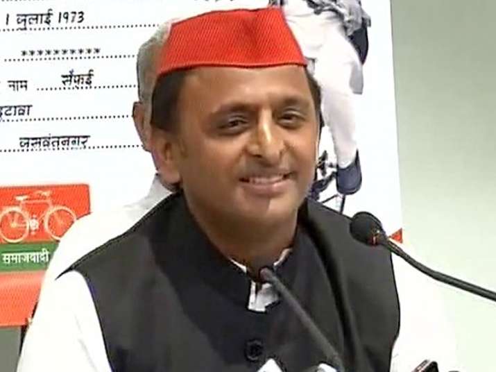 File pic of SP national president Akhilesh Yadav addressing