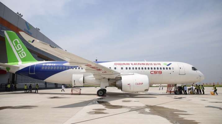 China S First Passenger Plane Makes Maiden Flight Today India News India Tv