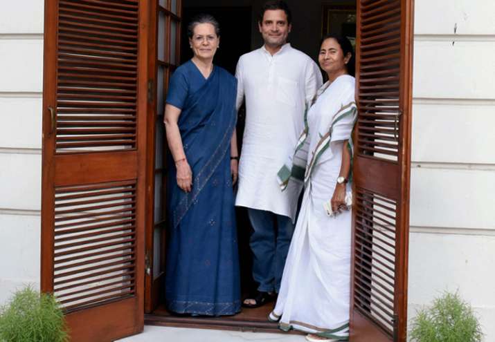 Image result for Mamata Banerjee with Rahul and Sonia
