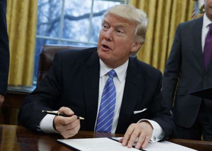 File pic of US President Donald Trump
