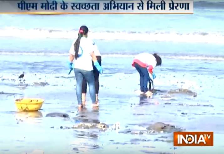 It took 85 weeks for the volunteers to clean the Mumbai’s