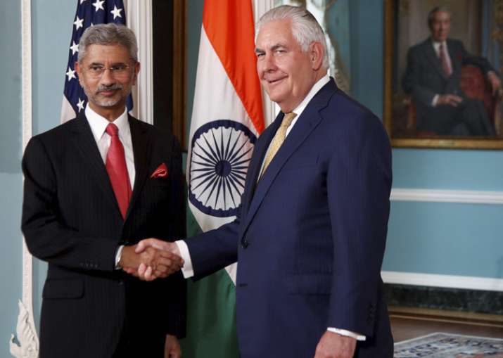 Tillerson met Indian foreign secretary S Jaishankar in