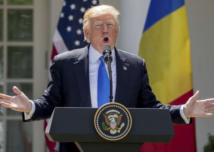 File pic of US President Donald Trump