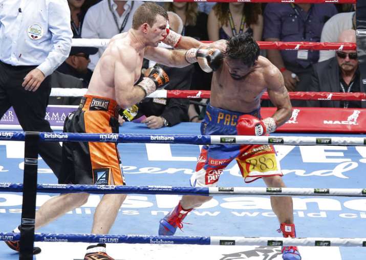Manny Pacquiao lost his WBO welterweight world title to