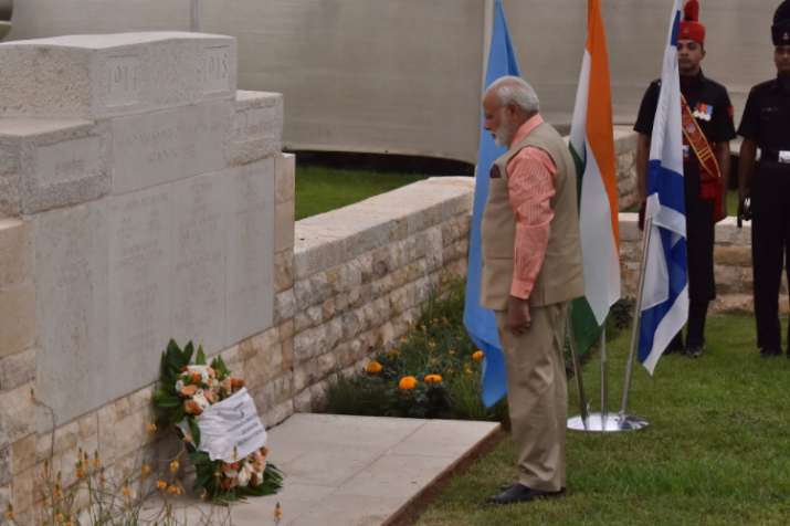 PM Modi visits Haifa, pays homage to Indian World War I