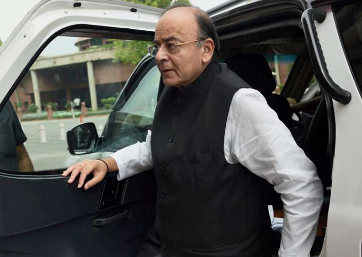 File pic - Arun Jaitley arrives at Parliament