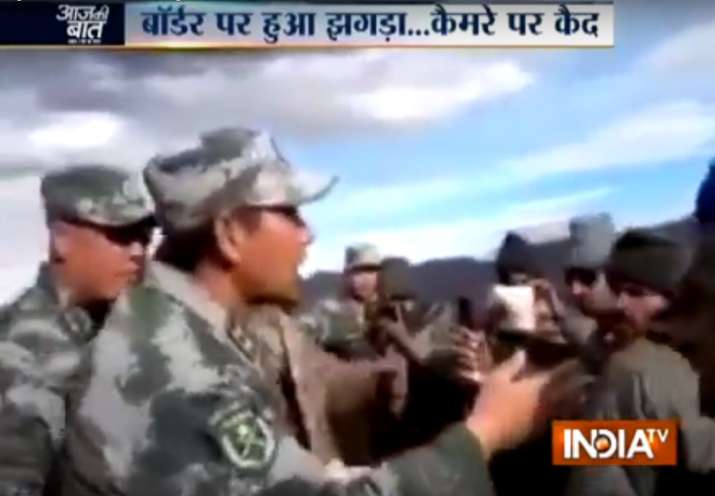 Verbal spat broke out between Indian and Chinese troops in