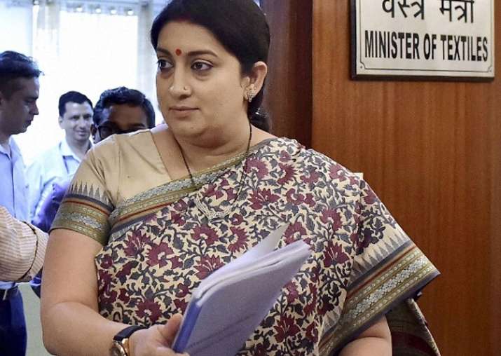 Union minister Smriti Irani