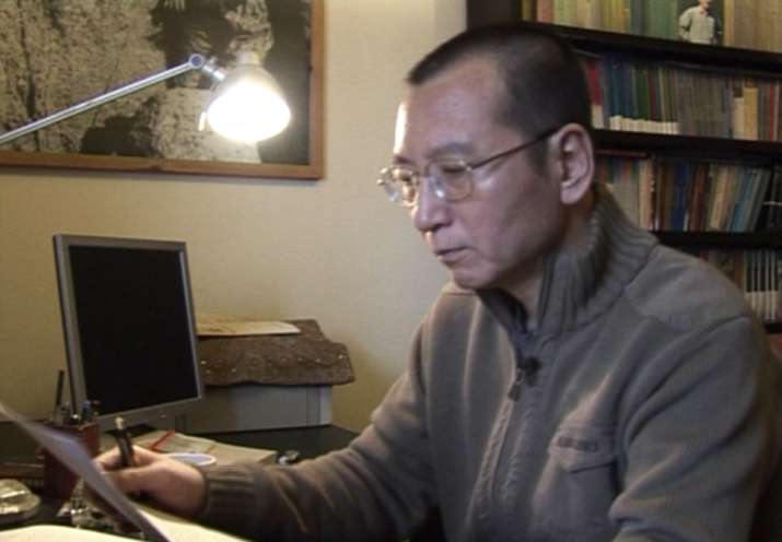 Liu Xiaobo in an image taken from an AP video in January