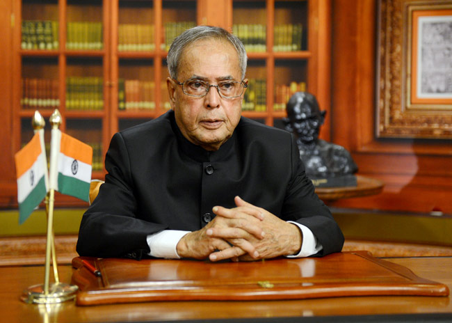 President Pranab Mukherjee addressed the nation on the eve