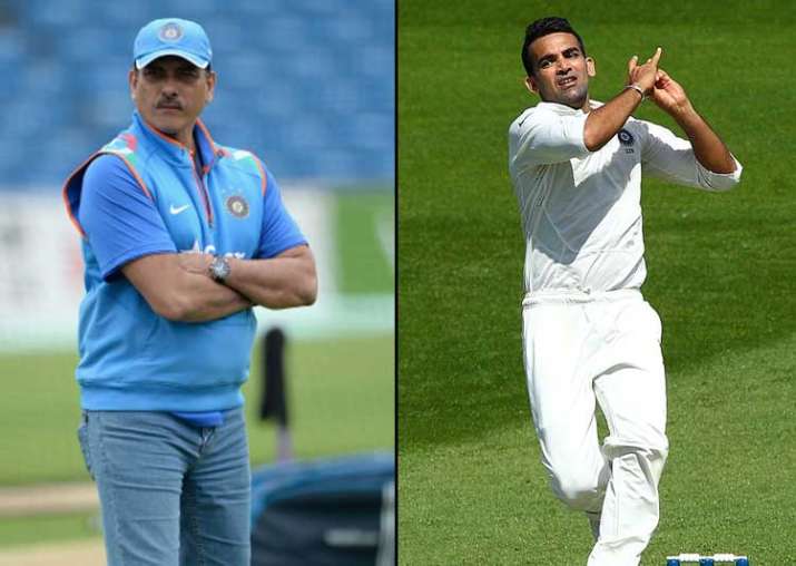 A file image of Ravi Shastri and Zaheer Khan
