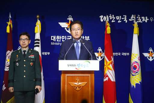South Korean Vice Defense Minister Suh Choo Suk speaks