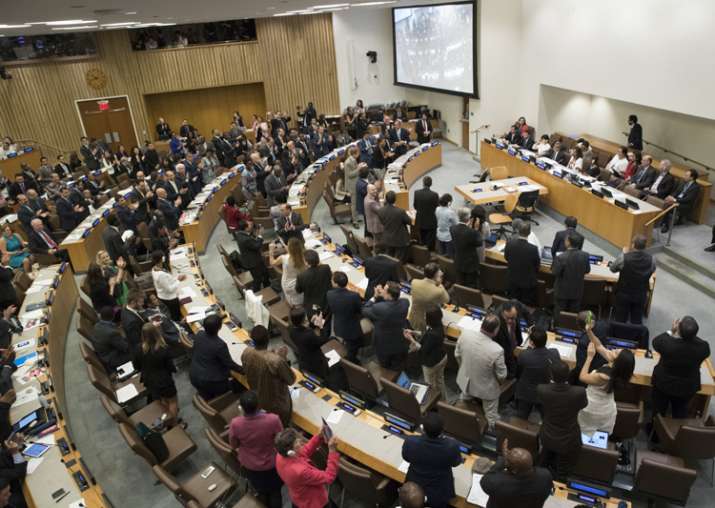 UN adopts global treaty banning nuclear weapons, India