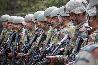 53 Indian soldiers and a bulldozer present at the face-off