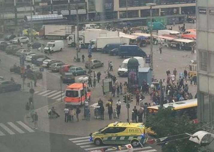 Several wounded in Finland stabbing; suspect shot in the leg