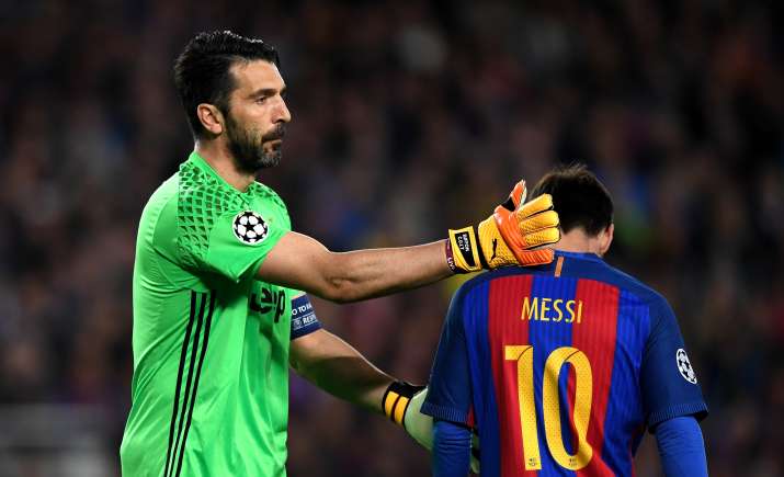 Image result for Gianluigi Buffon with messi