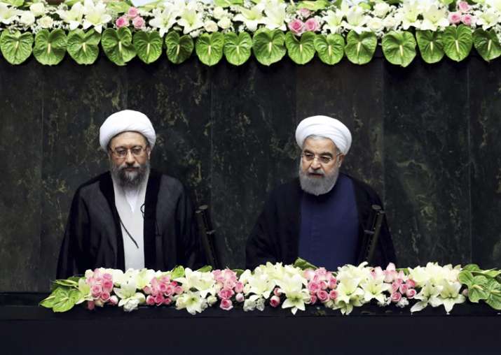 Iran's President Hasan Rouhani swears-in for the second