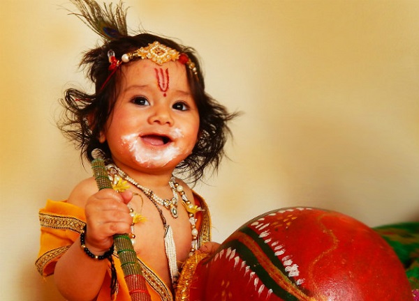 Image result for krishna janmashtami best baby pic