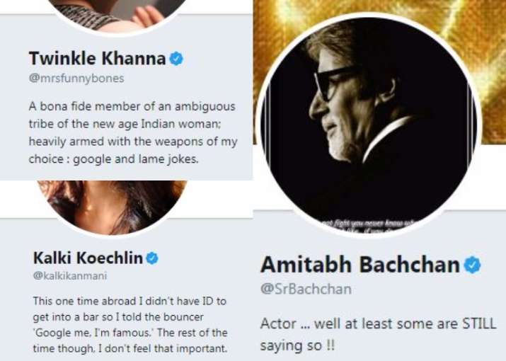 10 Indian Celebrities With The Catchiest Twitter Bios Lifestyle News India Tv