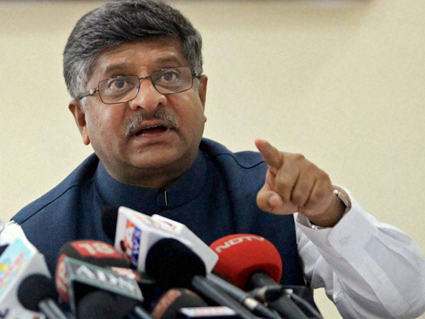 Union Law Minister Ravi Shankar Prasad