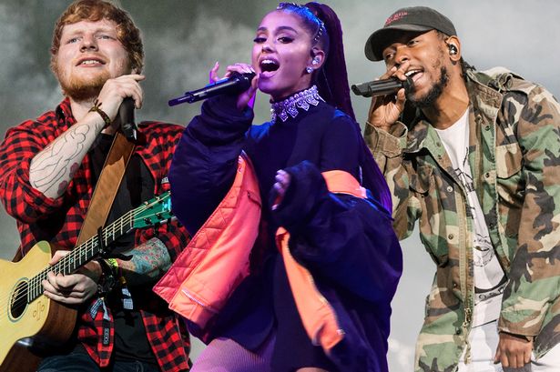 Ed Sheeran Kendrick Lamar Pink win big at 2017 MTV Video
