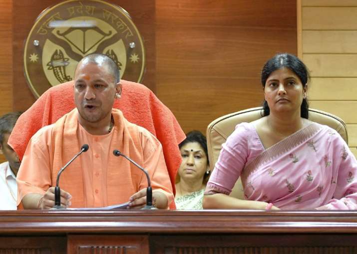 Lucknow: Yogi Aditiyanath, Anupriya Patel addressing a
