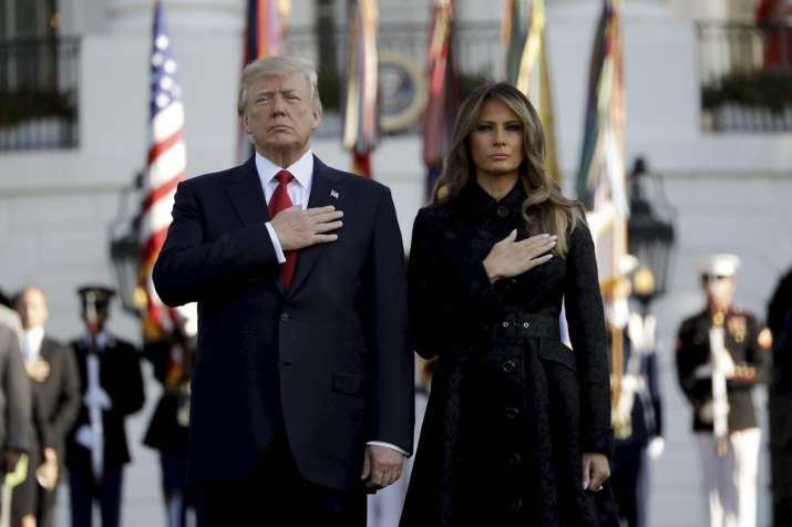 US President Donald Trump and his wife Melania Trump