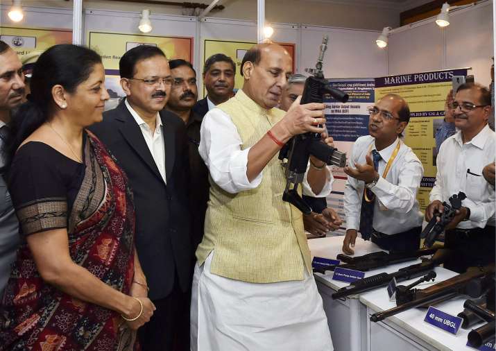 Home Minister Rajnath Singh and Defence Minister Nirmala