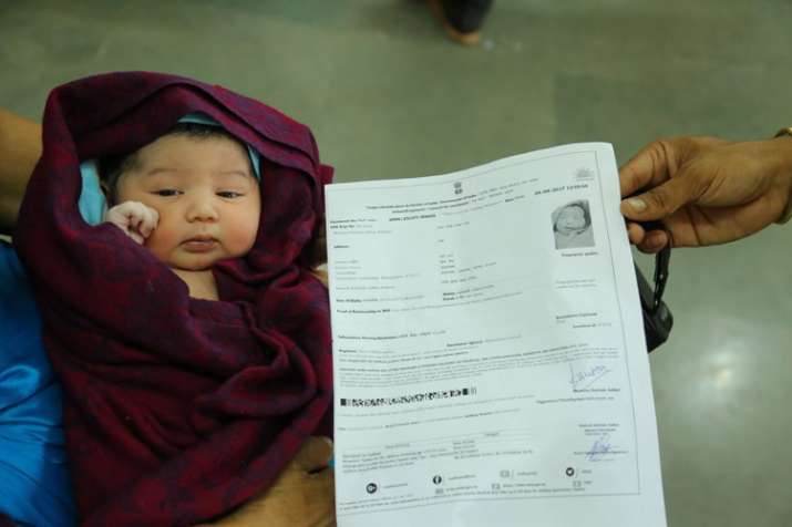 A baby girl in Osmanabad got her Aadhaar number within 6