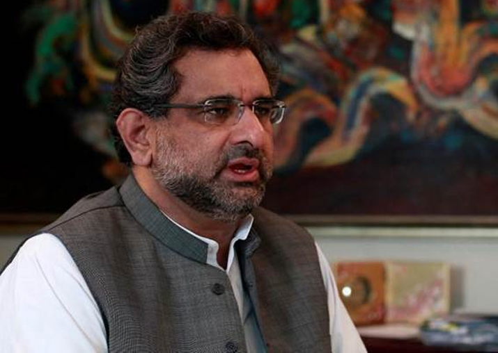 File pic of Pakistan PM Shahid Khaqan Abbasi
