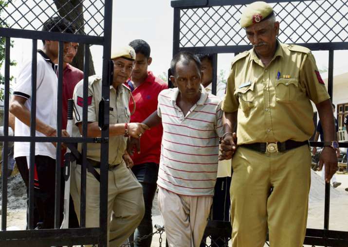 Bus conductor Ashok Kumar in bus custody