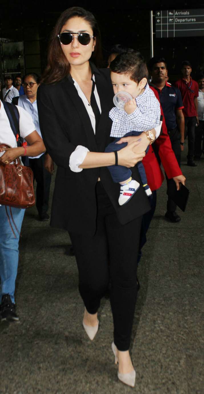 Pics: Adorable mother-son duo Kareena Kapoor and Taimur breaks the ...