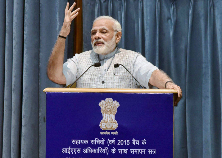 Modi addressing the Valedictory Session of Assistant