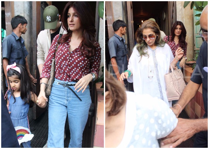 Twinkle Khanna S Cute Lunch Date With Son Aarav And Daughter