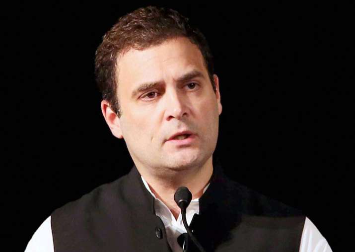 Rahul Gandhi delivering a speech at Institute of