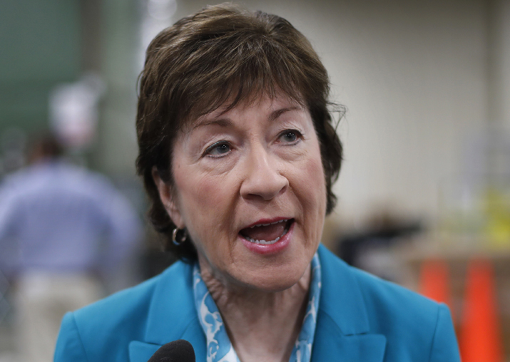 File pic - Susan Collins opposes Trump, bill to repeal