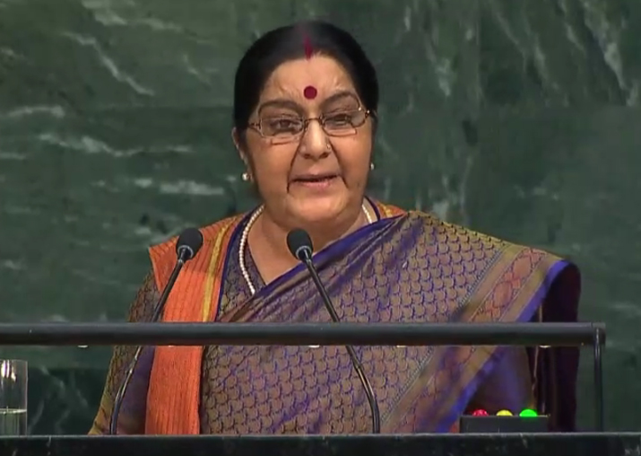 Sushma Swaraj at United Nations General Assembly