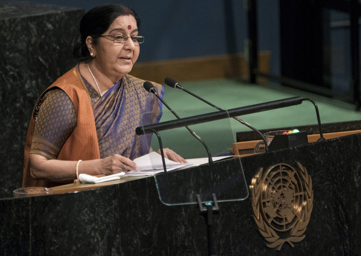 Sushma Swaraj at UNGA