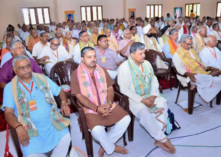 RSS leaders during 3-day annual meeting of Sangh in